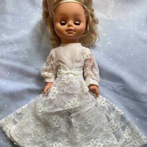 Vintage Bride Doll with Veil